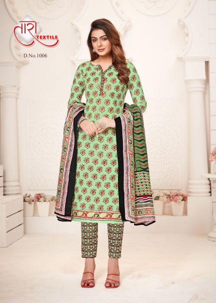 Tara Unique Style Vol-1 Cotton Designer Patiyala Dress Material